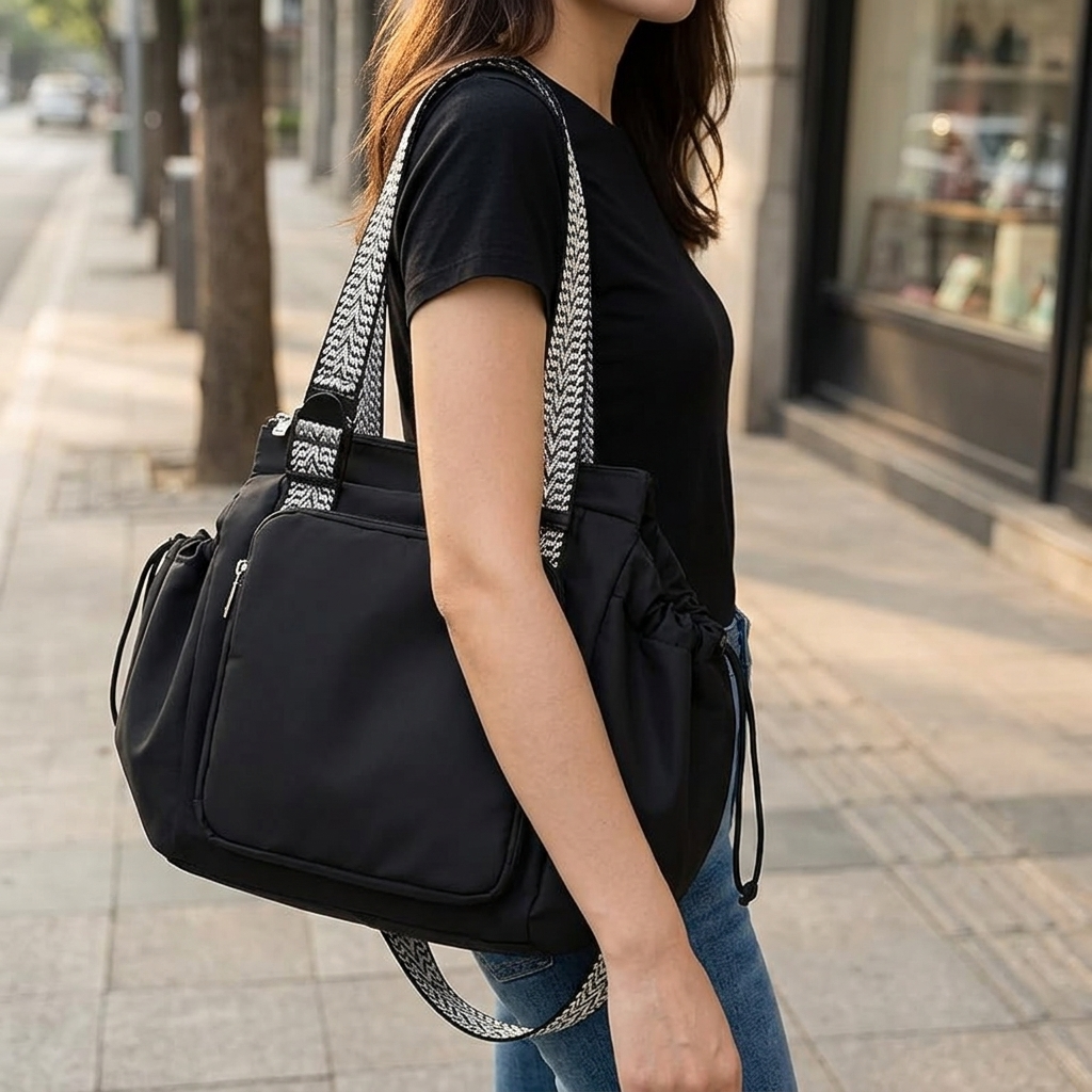 Organisierte alltägliche Schultertasche mit Rucksackgurten