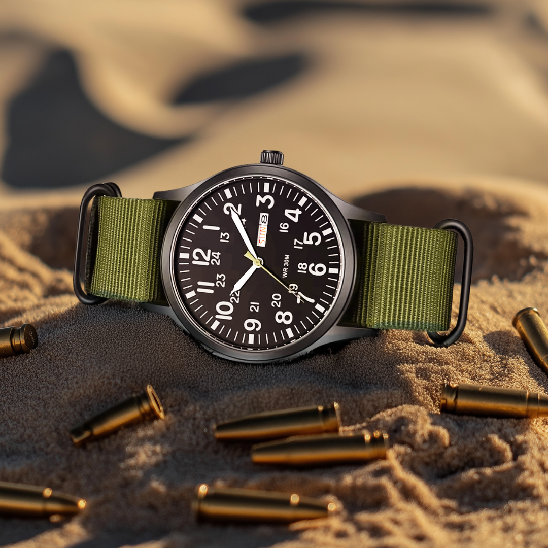 Robuste Herren-Outdoor-Armbanduhr – Wasserdicht und kratzfest