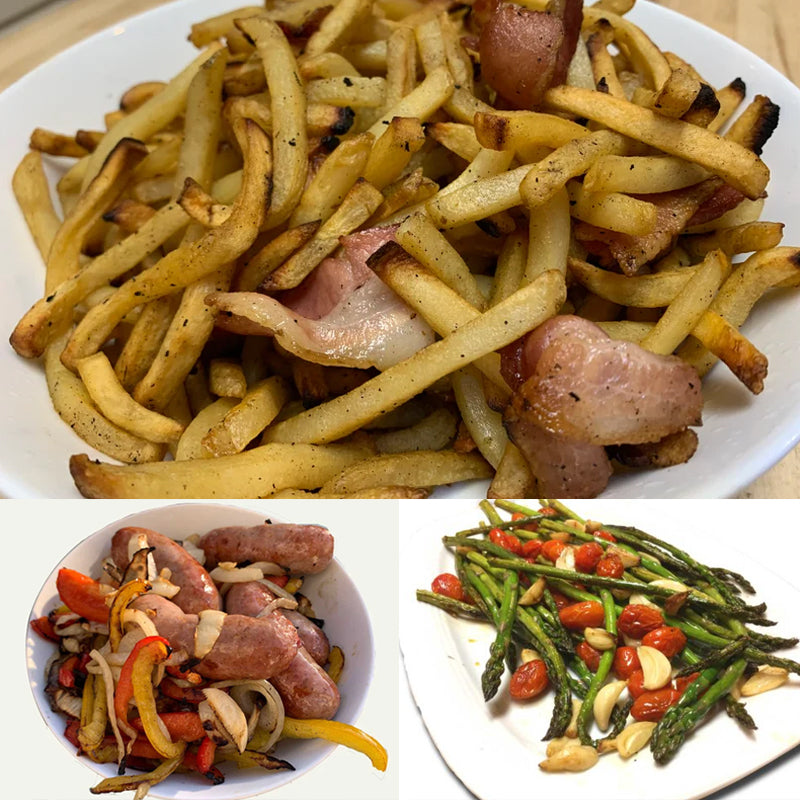 Grillkorb aus Edelstahl - 360° drehbar für gleichmässiges Garen