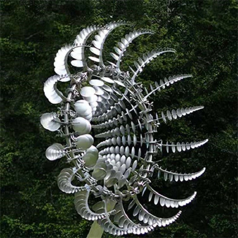 Rostfreies kinetisches Windspiel und Windrad aus Metall für Outdoor-Gartendekoration und Landschaftsgestaltung