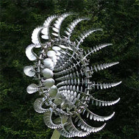 Rostfreies kinetisches Windspiel und Windrad aus Metall für Outdoor-Gartendekoration und Landschaftsgestaltung