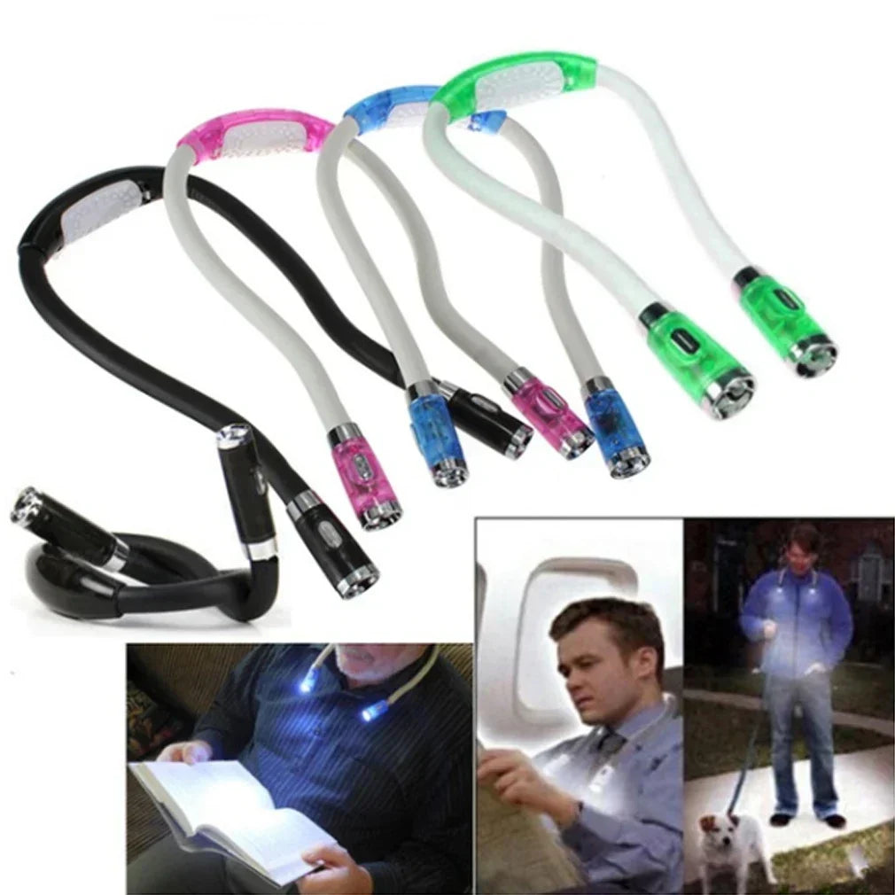 Flexible, freihändige Strick- und Häkellampe – LED-Nackenlampe für Handarbeiten und Lesen