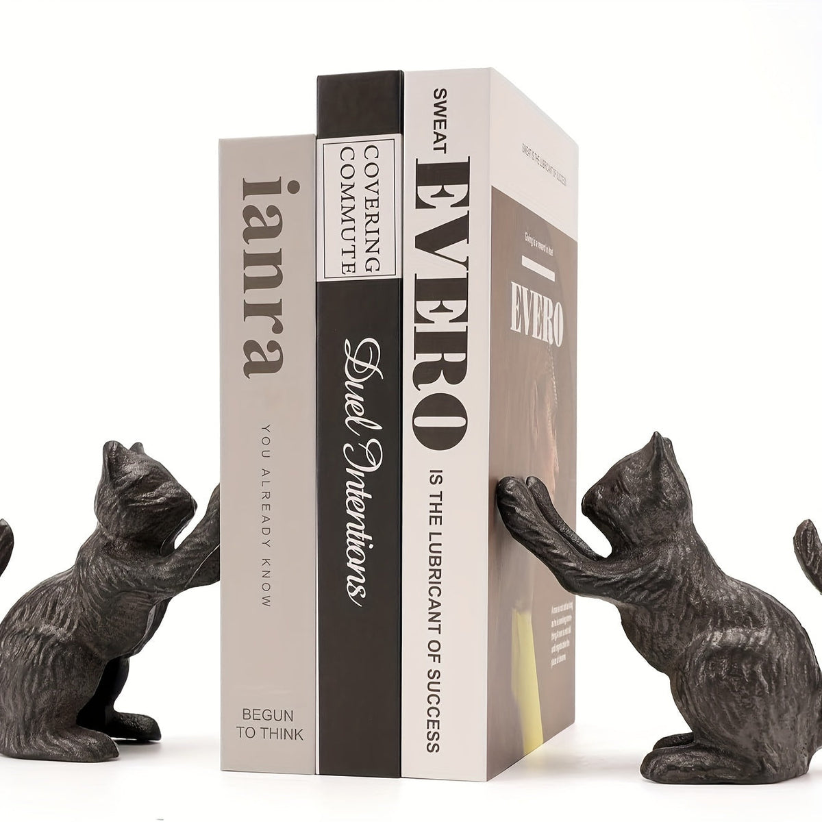 Rustikaler Buchstütze aus Gusseisen für stilvolle Innenräume