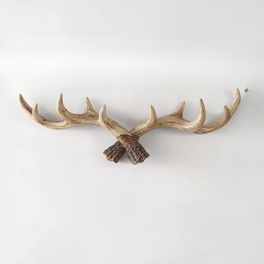 Rustikaler Vintage-Geweih-Wandhaken und Garderobe