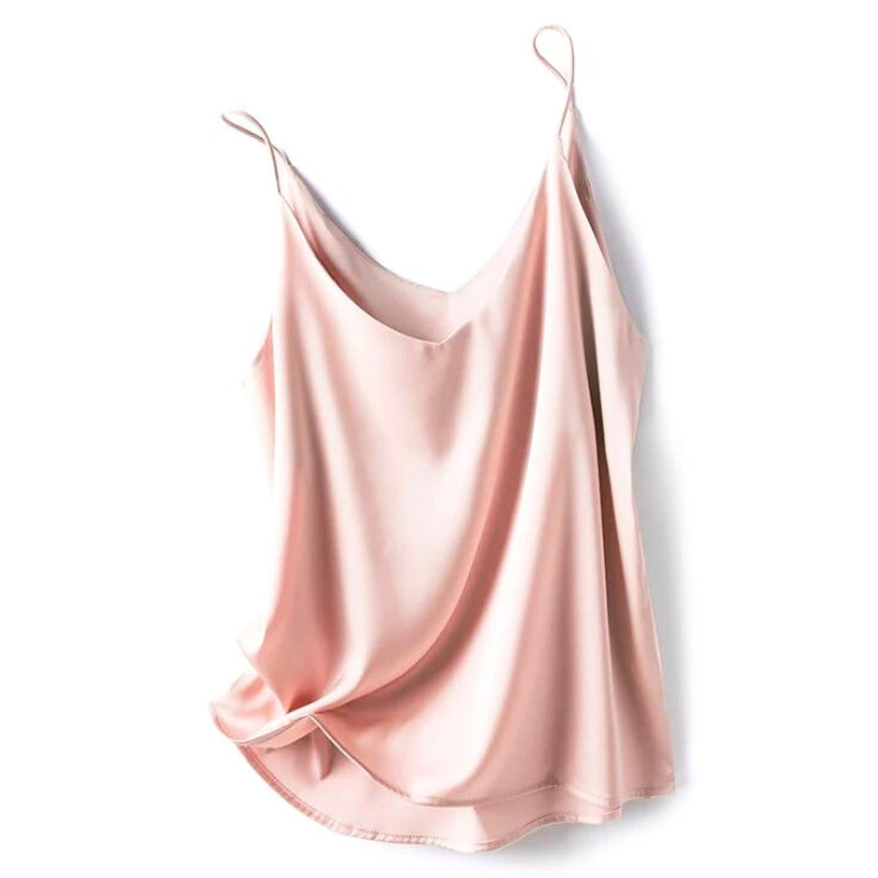 Seidig weiches Damen-Spaghetti-Top für elegante Lagen-Looks