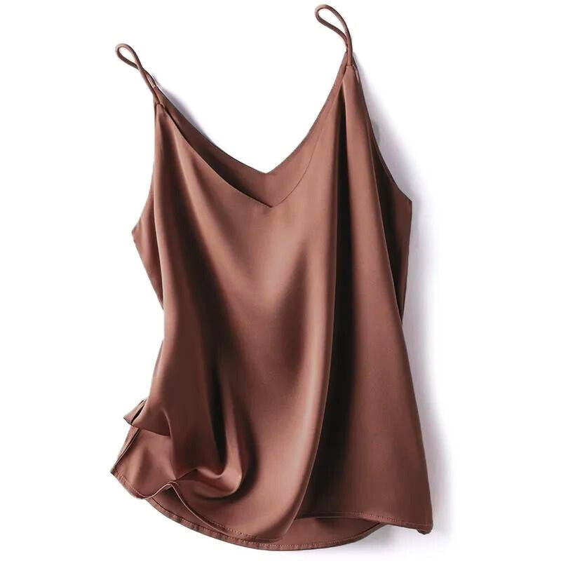 Seidig weiches Damen-Spaghetti-Top für elegante Lagen-Looks