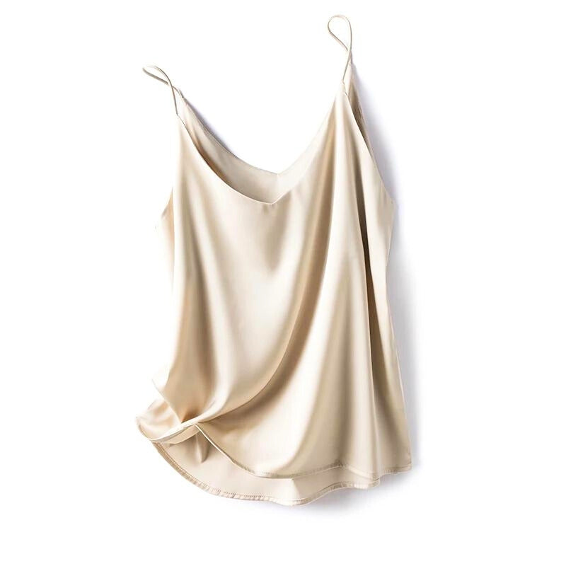 Seidig weiches Damen-Spaghetti-Top für elegante Lagen-Looks