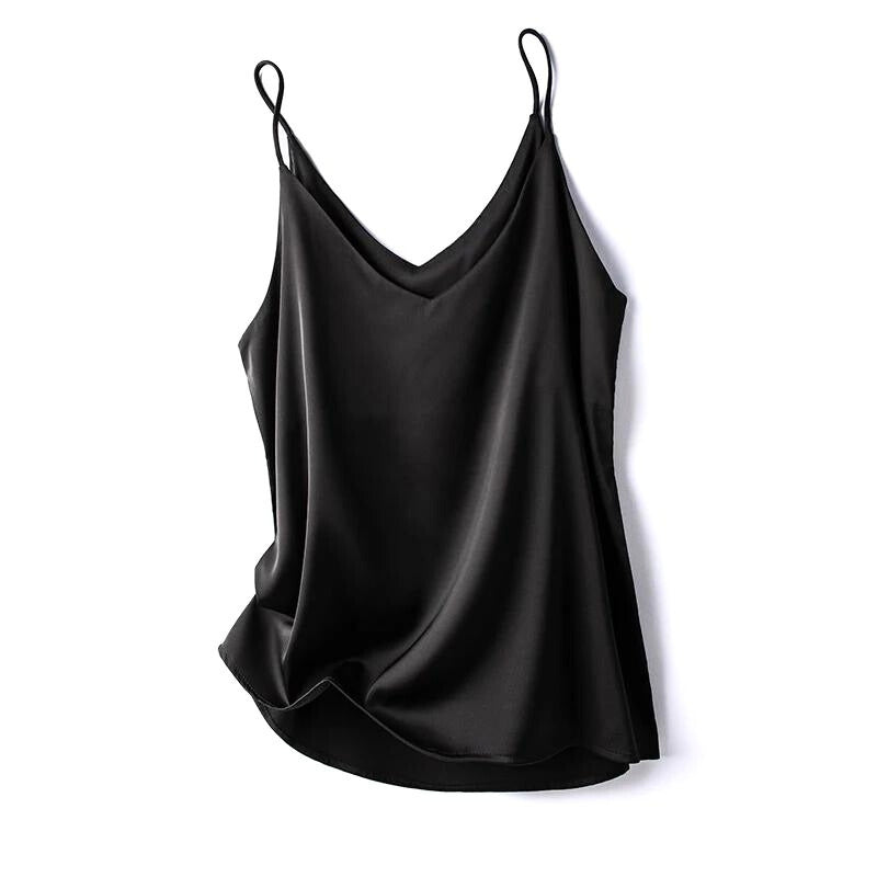 Seidig weiches Damen-Spaghetti-Top für elegante Lagen-Looks