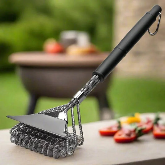 Borstenfreie Grillbürste aus Edelstahl
