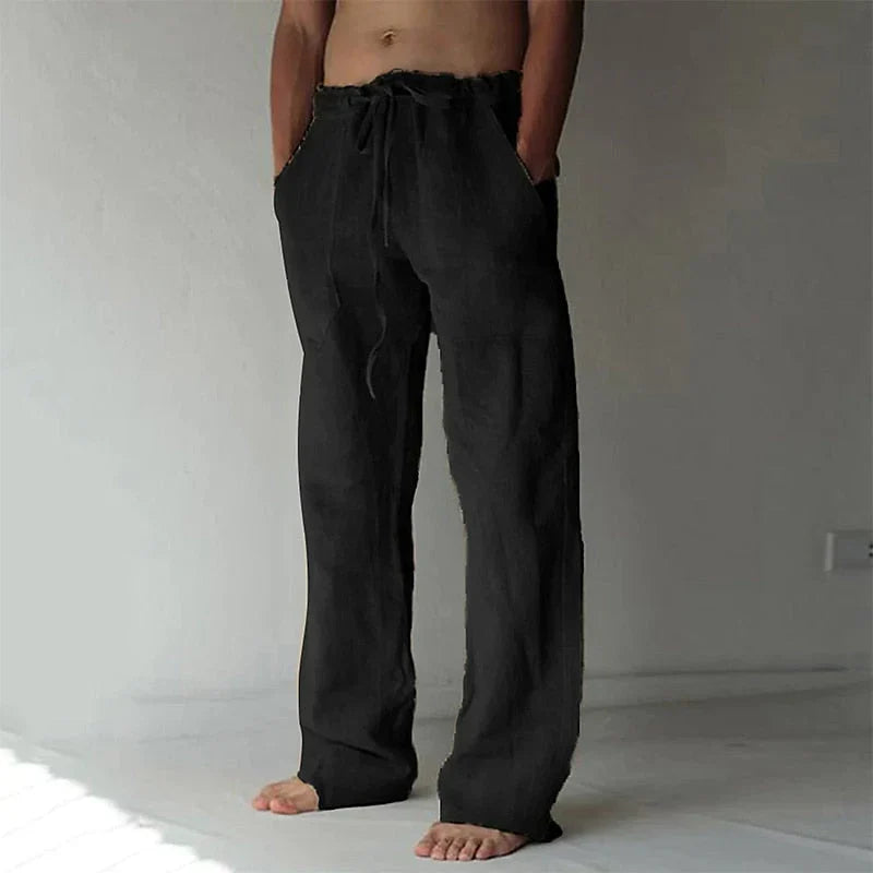 Stilvolle und bequeme Herrenhose mit weitem Bein