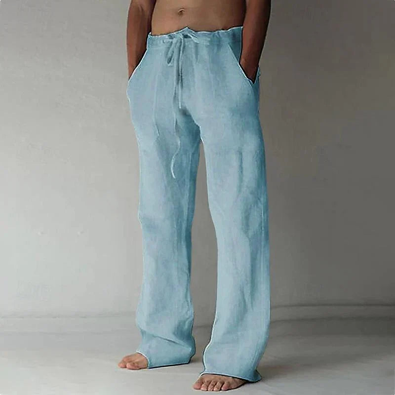 Stilvolle und bequeme Herrenhose mit weitem Bein