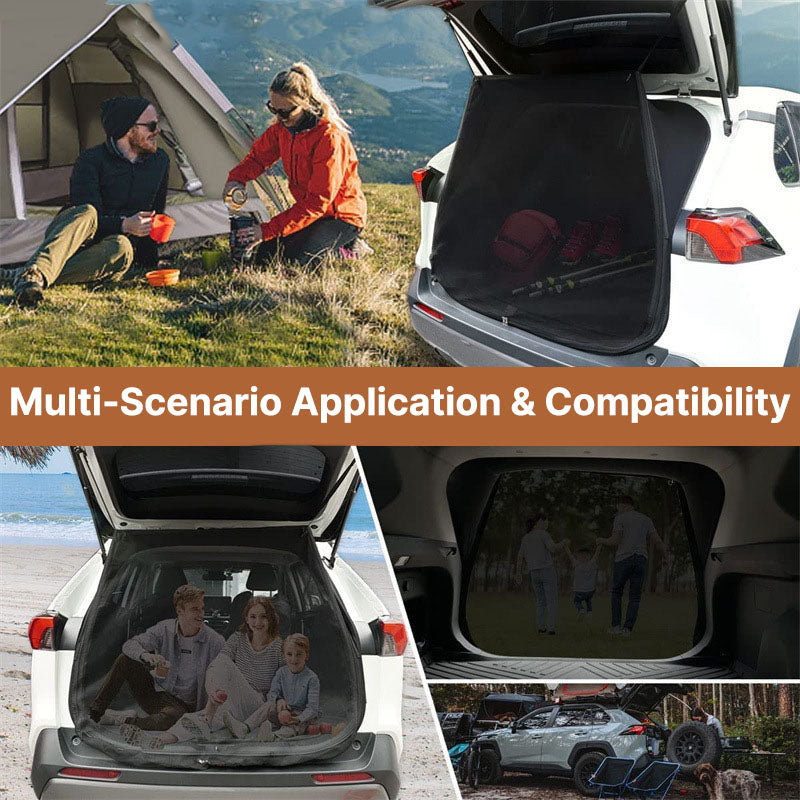 Mückennetz für den Autokofferraum zum Camping