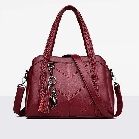 Geräumige Handtasche aus Leder