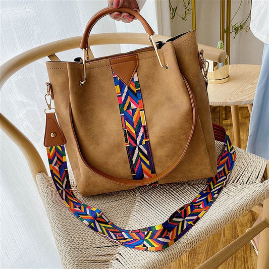 Geräumige PU-Leder Handtasche für den täglichen Gebrauch