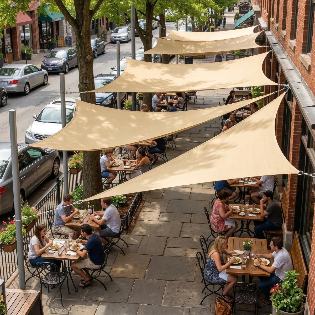 Rechteckiges Sonnensegel für Terrasse und Garten - Effektive Schattenspende, langlebige Ausführung