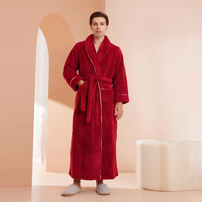 Winter-Flanellbademantel für bequemen Komfort
