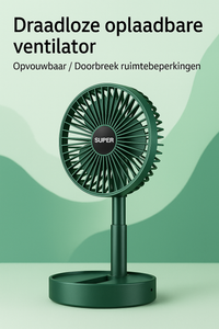 Wiederaufladbarer Ventilator – neigbar und leistungsstark
