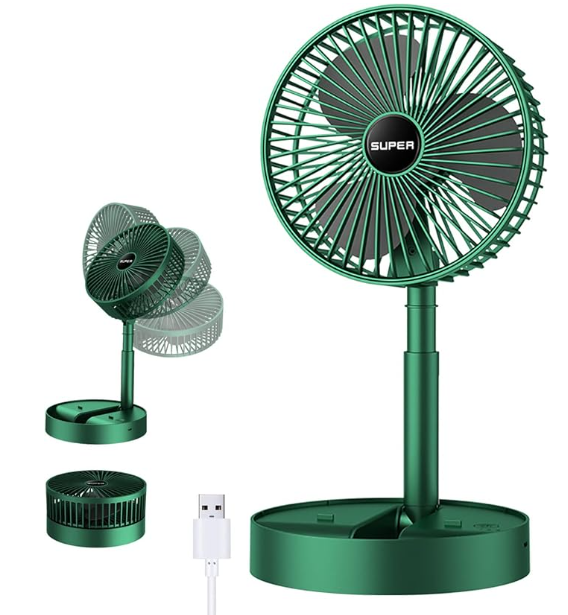 Wiederaufladbarer Ventilator – neigbar und leistungsstark