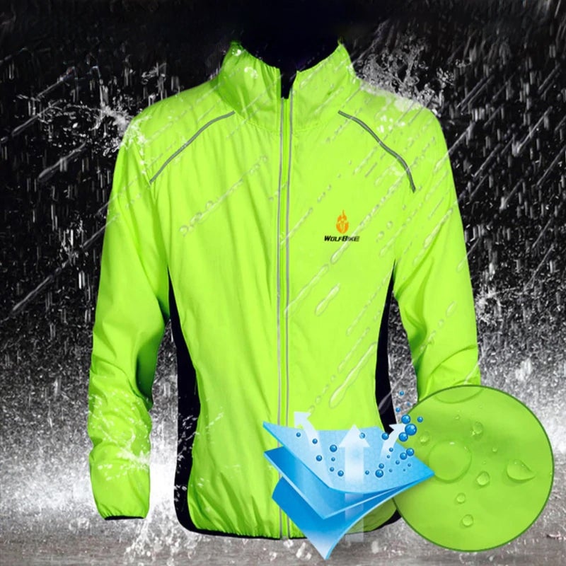 Unisex Velo-Windjacke mit Reflektoren - wasserdicht und winddicht