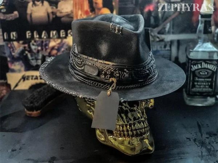 Unisex Totenkopf-Hut mit trendigem Design