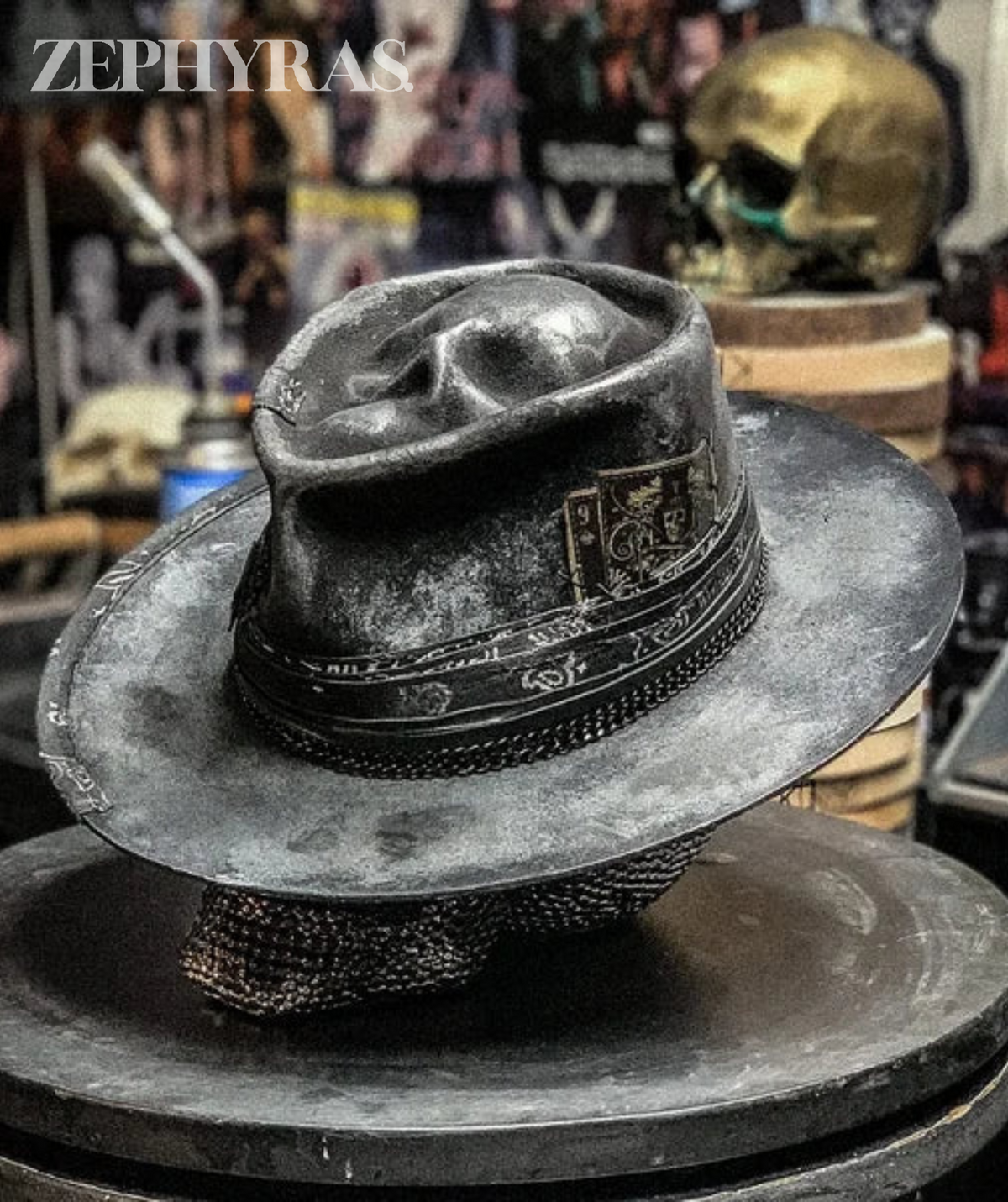 Unisex Totenkopf-Hut mit trendigem Design