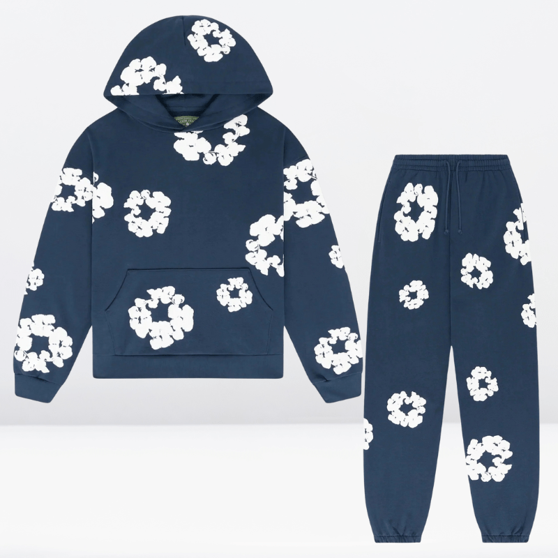 Lockerer Unisex-Trainingsanzug mit Kapuzenpullover und Hose
