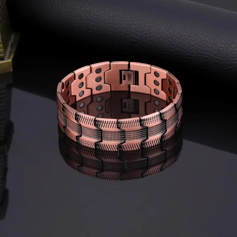 Unisex Kupfer-Magnetarmband für Energie und Balance