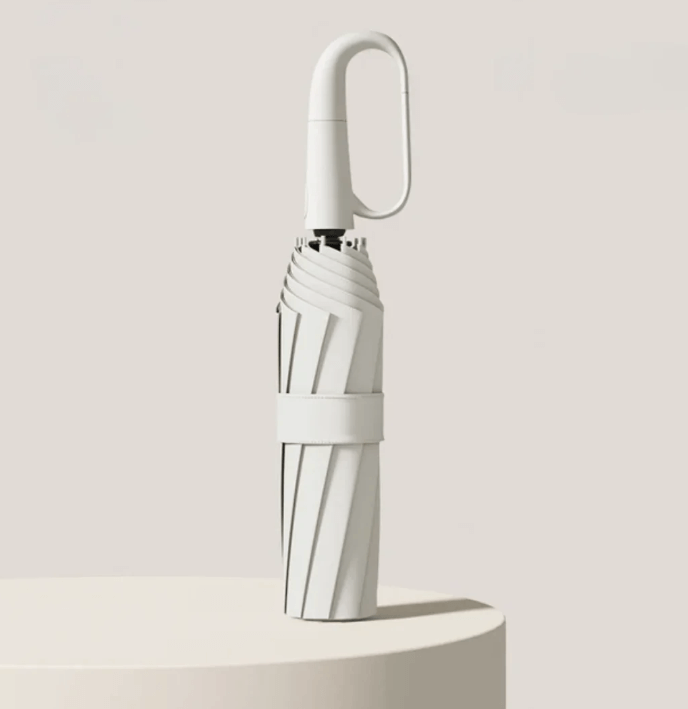 Unisex sturmfester Regenschirm mit Reflektoren