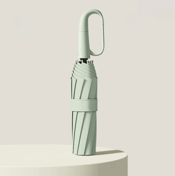 Unisex sturmfester Regenschirm mit Reflektoren
