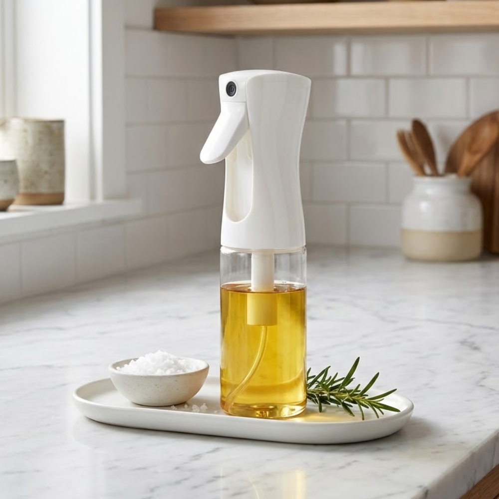 Glas-Ölsprühflasche für präzises Dosieren beim Kochen
