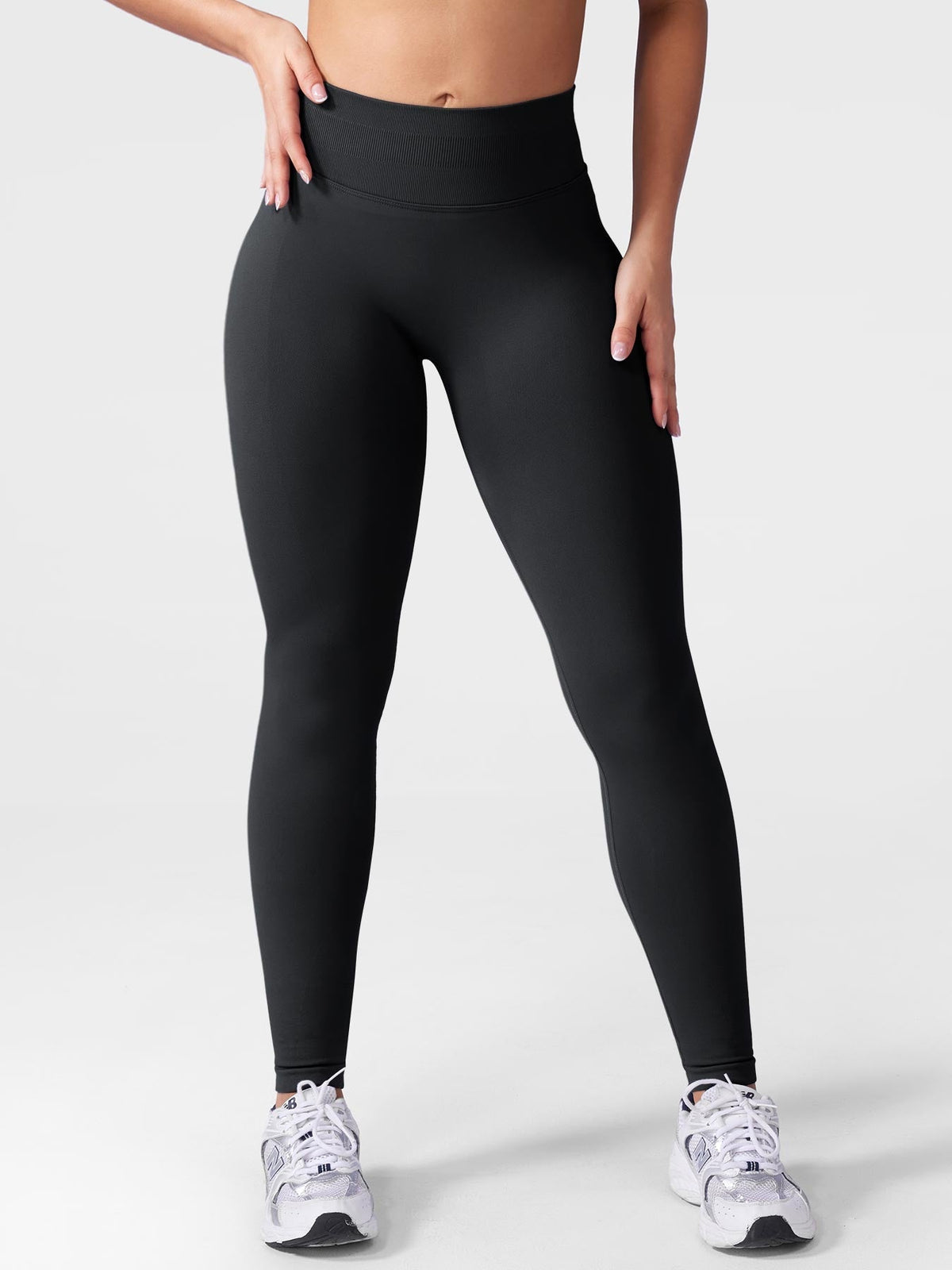 Nahtlose figurformende Leggings – Für hochintensives Training entwickelter Schnitt und feuchtigkeitsableitendes Material