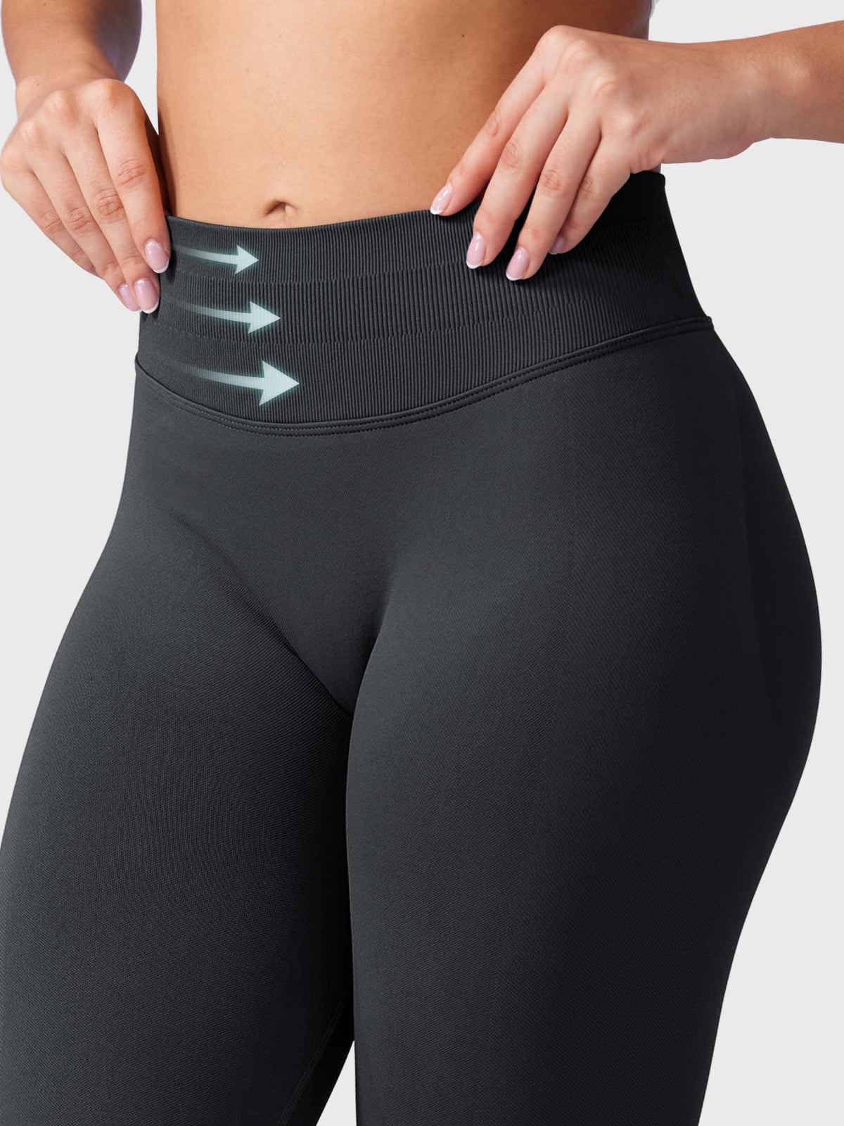 Nahtlose figurformende Leggings – Für hochintensives Training entwickelter Schnitt und feuchtigkeitsableitendes Material