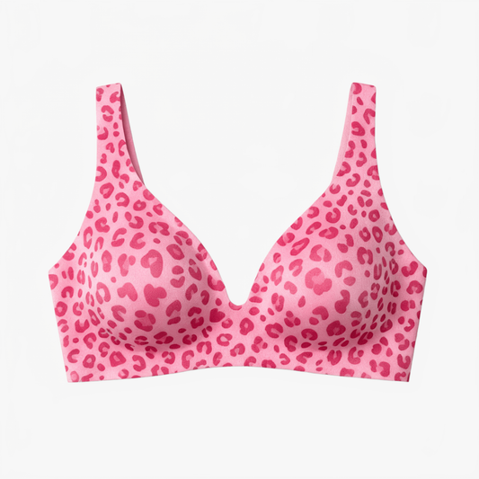 Nahtloser bügelloser Push-up-BH mit tiefem V-Ausschnitt