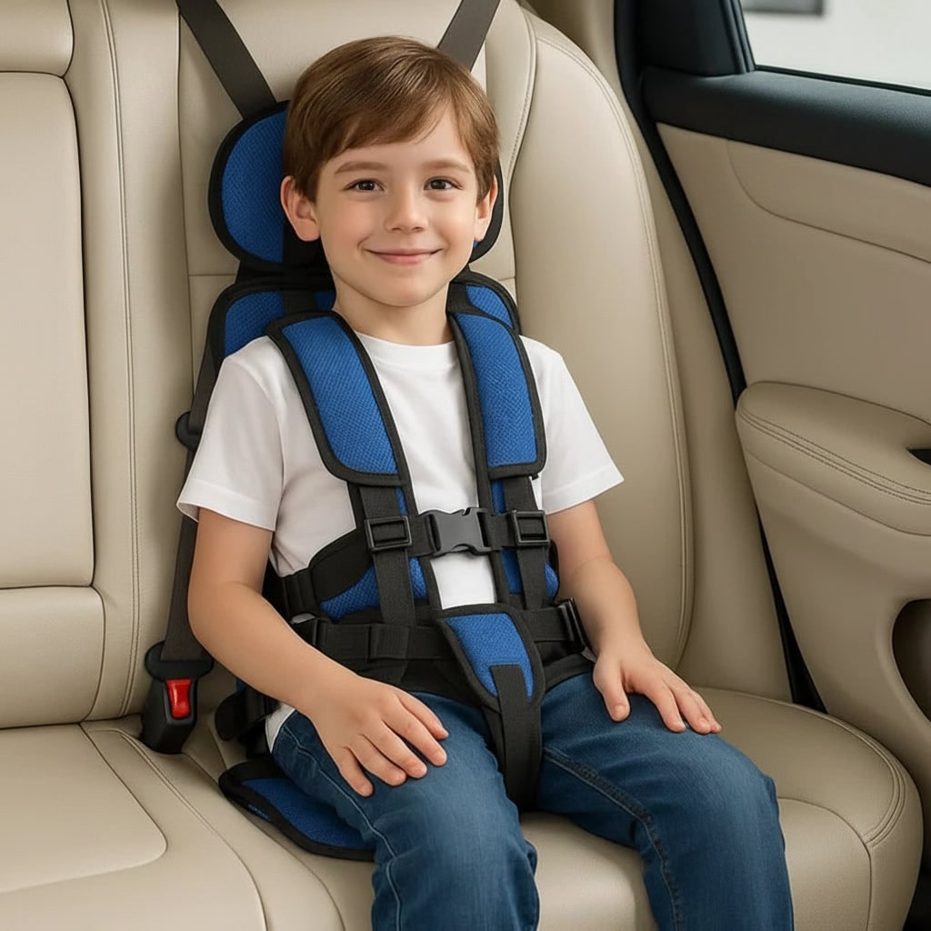 Verstellbarer Kinder-Reisesitz mit Sicherheitsgurt