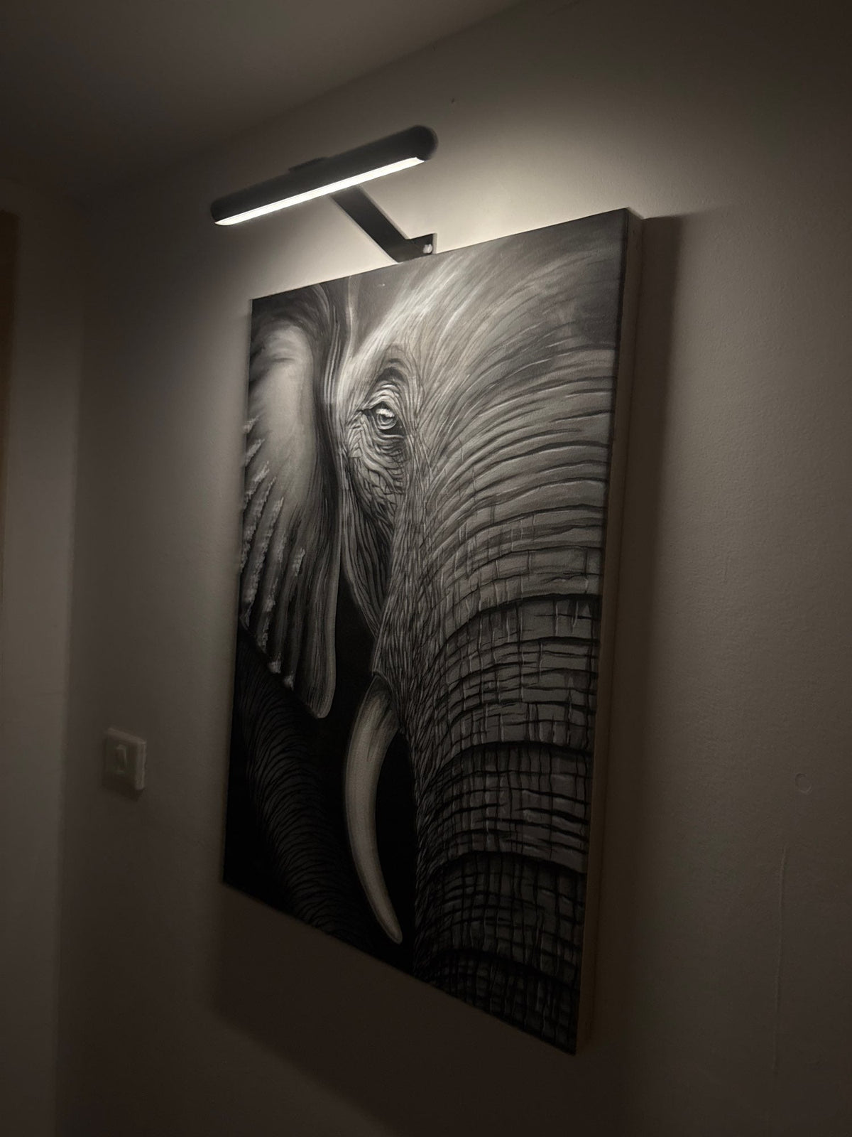 Kabellose LED-Bilderleuchte – wiederaufladbare Wandlampe mit Fernbedienung, dimmbar
