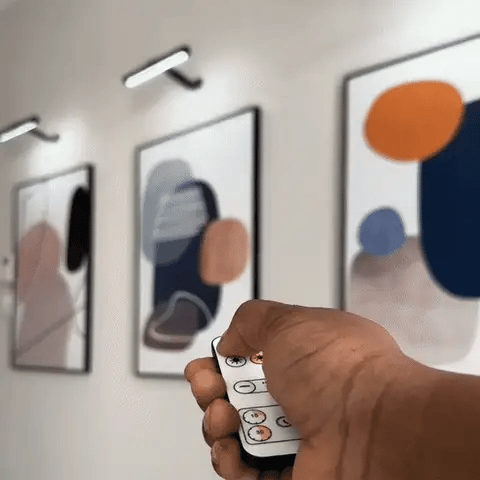 Kabellose LED-Bilderleuchte – wiederaufladbare Wandlampe mit Fernbedienung, dimmbar
