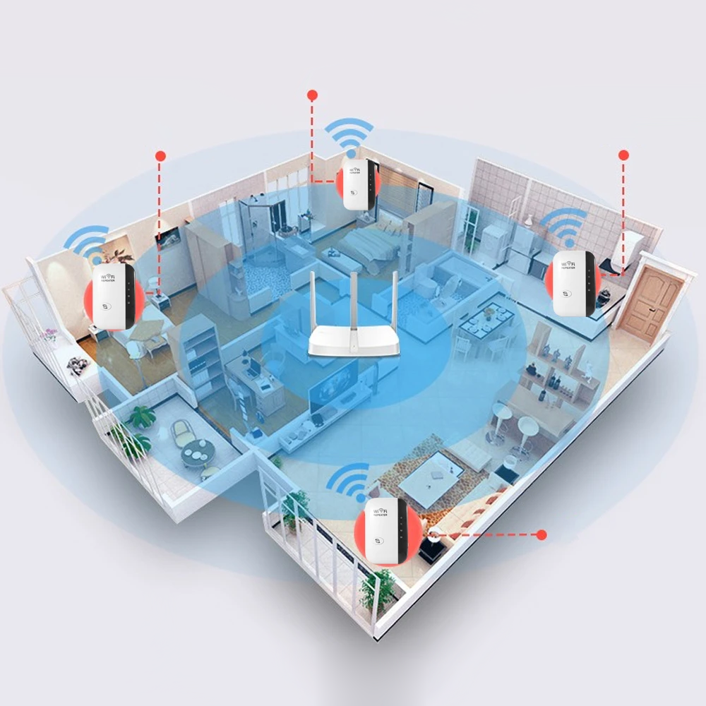 Kabelloser Wi-Fi-Signalverstärker