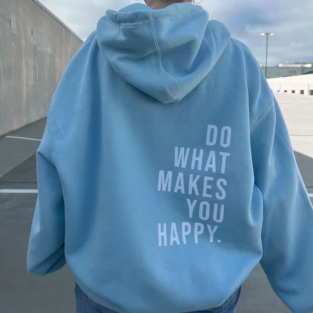 Fröhlicher Kapuzenpullover