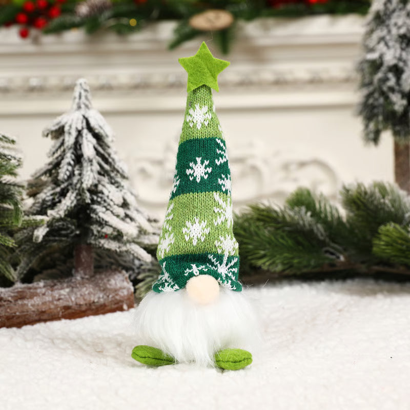 Leuchtendes Weihnachts-Plüschwichtel-Set – Nordische Tomte Weihnachtsdekoration mit langen Beinen