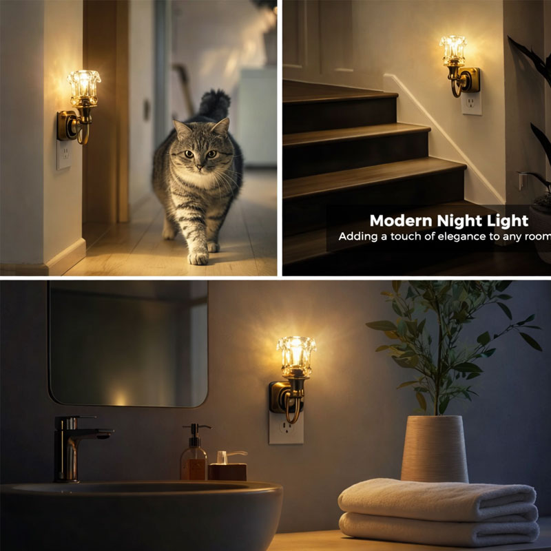 Vintage Wandlampe | sanfte und warme Beleuchtung, Steckdosenmodell