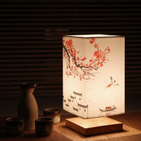 Vintage japanische Tischlampe – Perfekt für eine beruhigende Schlafzimmeratmosphäre