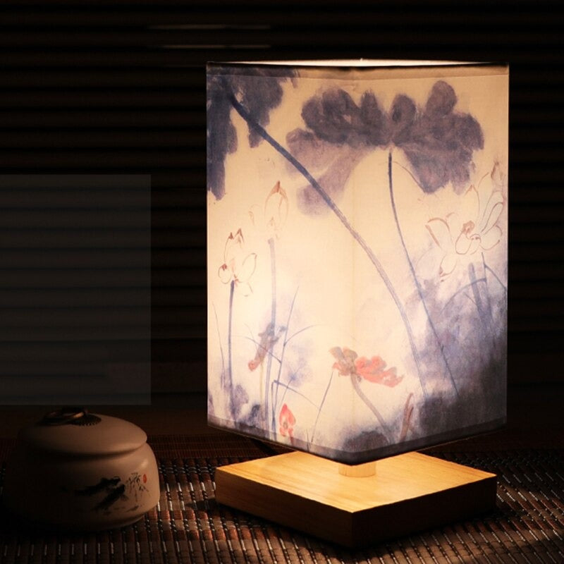 Vintage japanische Tischlampe – Perfekt für eine beruhigende Schlafzimmeratmosphäre
