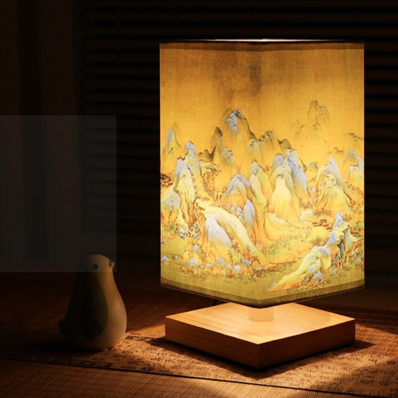 Vintage japanische Tischlampe – Perfekt für eine beruhigende Schlafzimmeratmosphäre