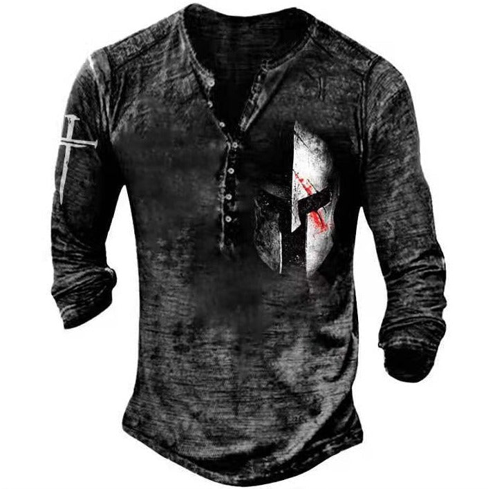 Vintage-Langarmshirt mit Grafikprint