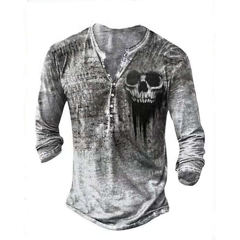 Vintage-Langarmshirt mit Grafikprint