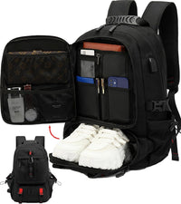 Wasserdichter 60-Liter-Reiserucksack mit USB-Anschluss und Schuhfach
