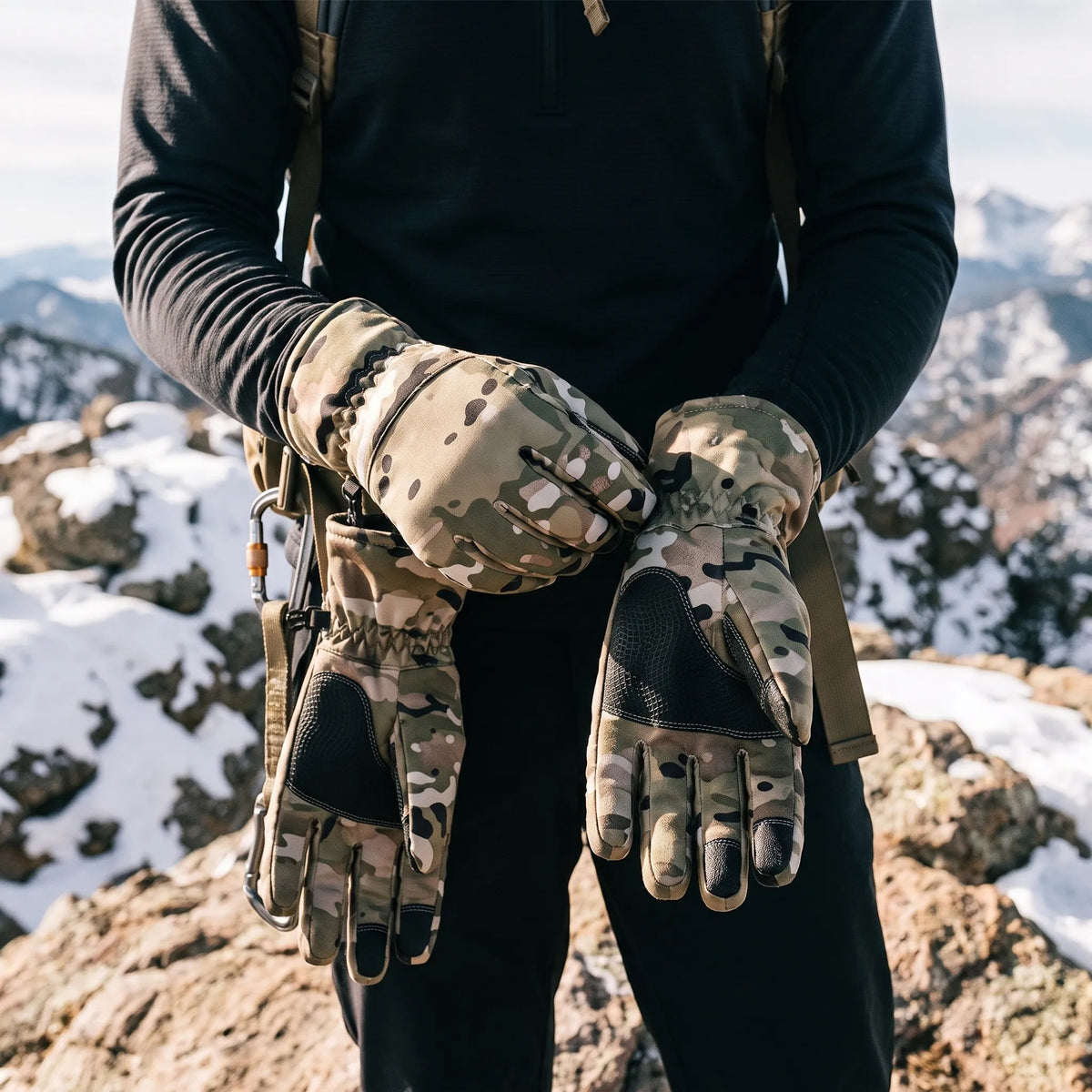 Wasserdichte und wärmeisolierte Winterskihandschuhe