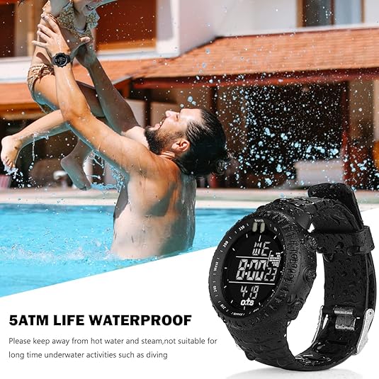 Wasserdichte digitale Sportuhr für Herren