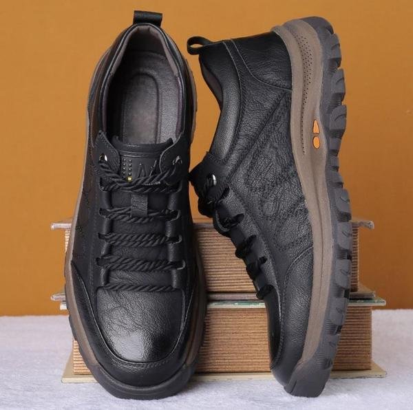 Wasserdichte orthopädische Lederschuhe mit stützendem Design