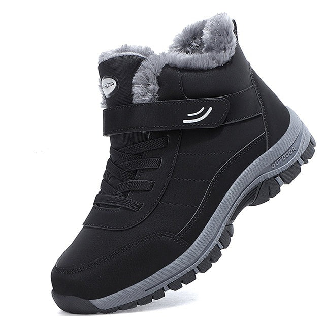 Warme, wasserdichte und gefütterte Herren-Winterstiefel